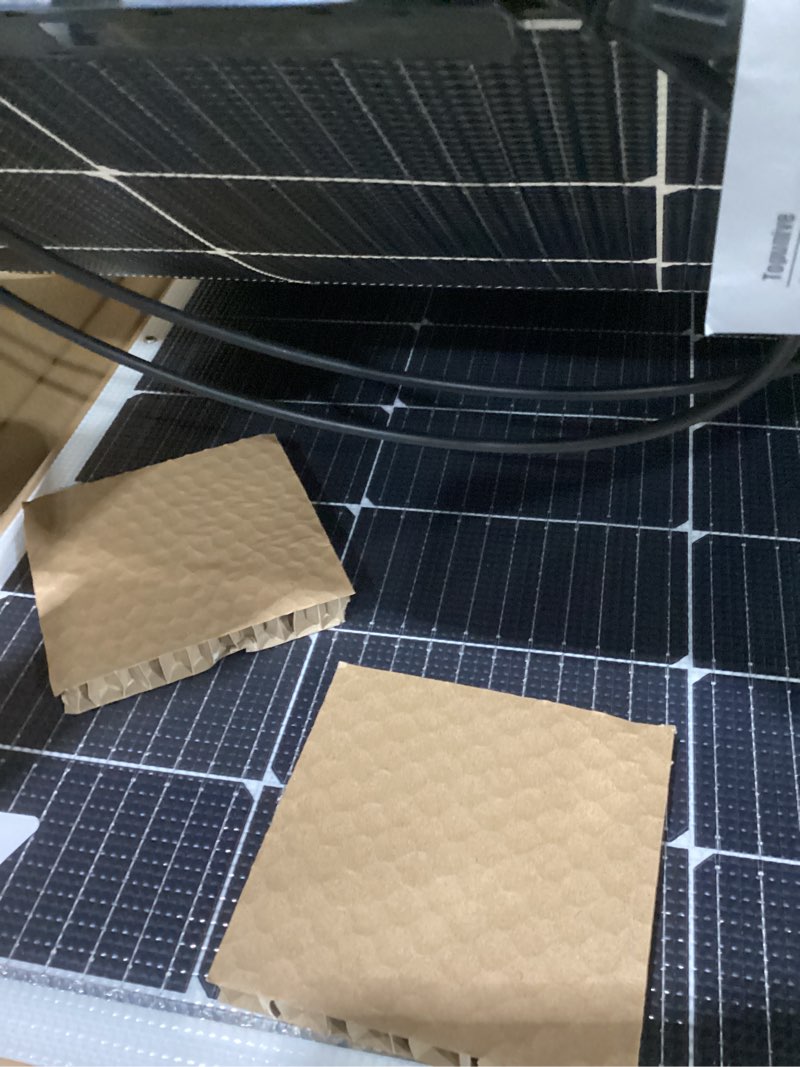 Condition photo showing Good Condition for (not tested)2pcs 100w 12v flexible solar panel 9bb monocrystalline cell 12 volt semi-flexible for marine rv trailer boat cabin van car uneven surfaces 12v 24v battery charge 2x100w flexible