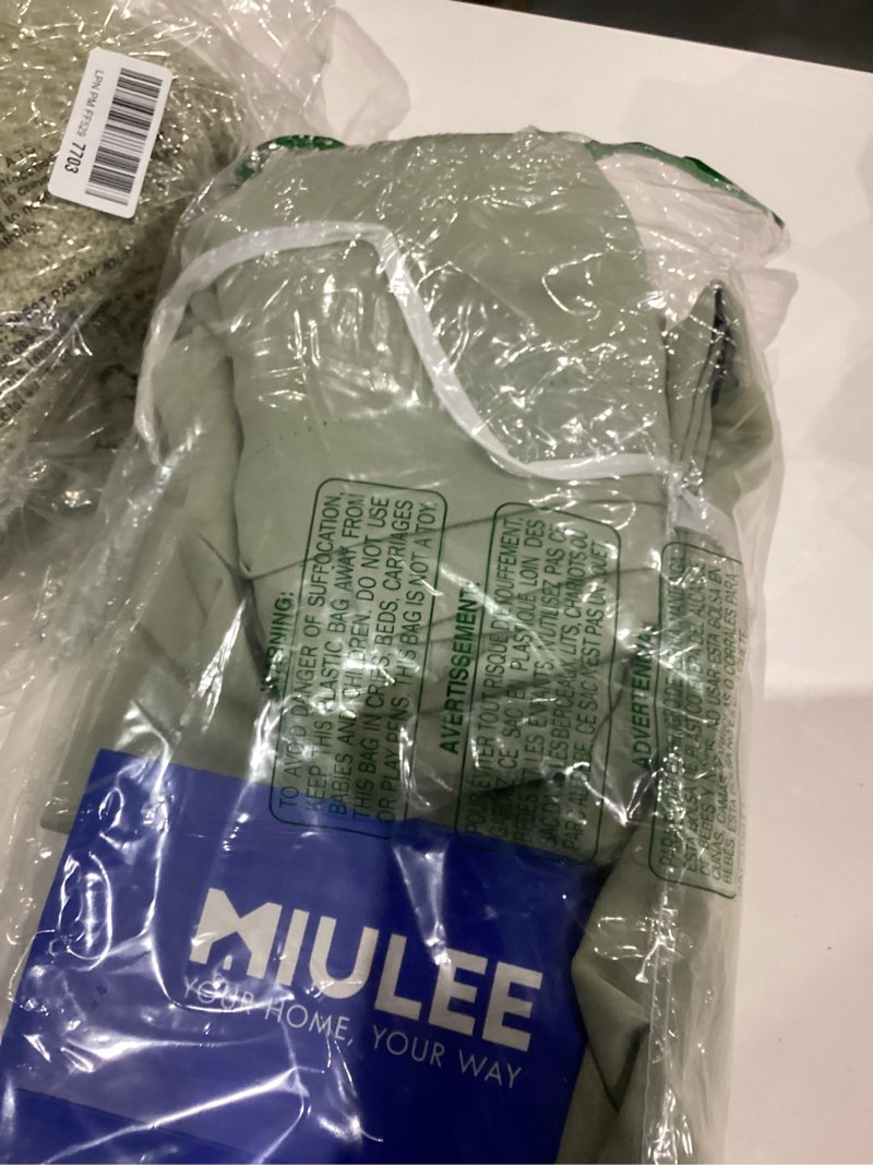 Condition photo showing Good Condition for MIULEE Back Tab Sage Green Curtains 90 Inch Long 2 Panels Set for Living Room Bedroom Privacy, Rod Pocket/Pinch Pleated Light Blocking Thermal Insulated Room Darkening Blackout Curtains, 52 x 90 Inch Sage Green 52"W x 90"L (Pack of 2)