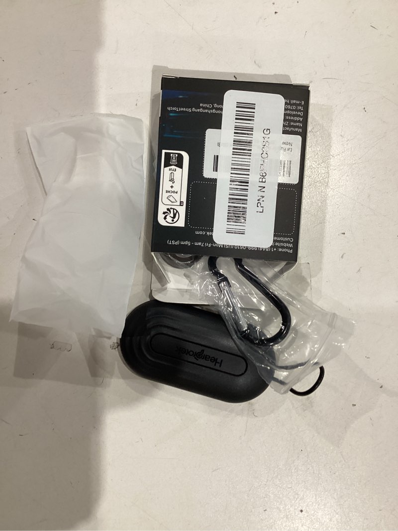 Condition photo showing Good Condition for hearprotek silicone concert ear plugs, 2 pairs reusable high fidelity earplugs for concerts, festivals, motorcycling, black clear black