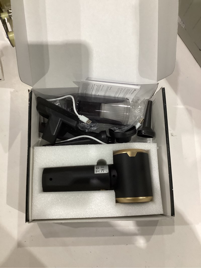 Condition photo showing As Is for Car Handheld Vacuum Cordless: Car Vacuum Cleaner with 16000Pa Ultra-Strong Suction, Brushless Motor & HEPA Filter - Lightweight Design for Drivers and Office Workers - Off Black