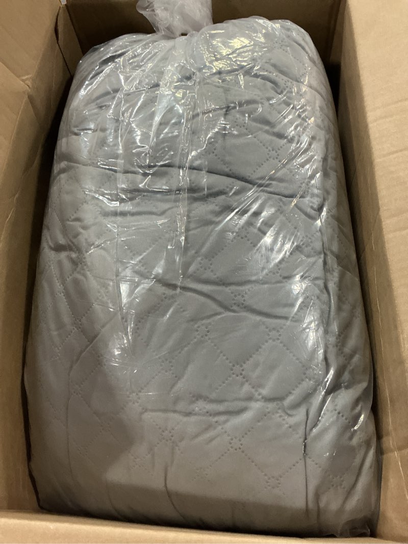 Condition photo showing Good Condition for yz home long body pillow for adults - firm body pillow insert with shredded white memory foam, adjustable height, soft support for side sleeping, pregnant women, washable (grey, 20x54 inch) light gray