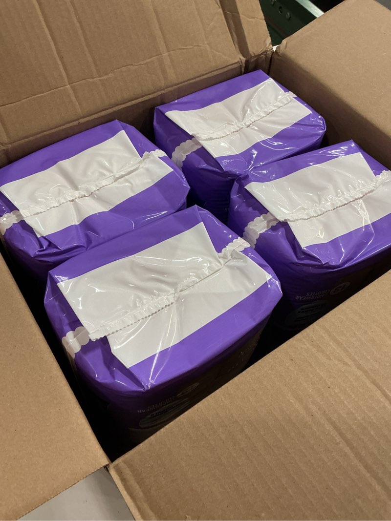 Condition photo showing New/Like New for always discreet adult diapers for women, incontinence underwear, postpartum essentials, disposable briefs, max absorbency, bladder leak protection, 2xl / xxl, 52ct 2x-large 52