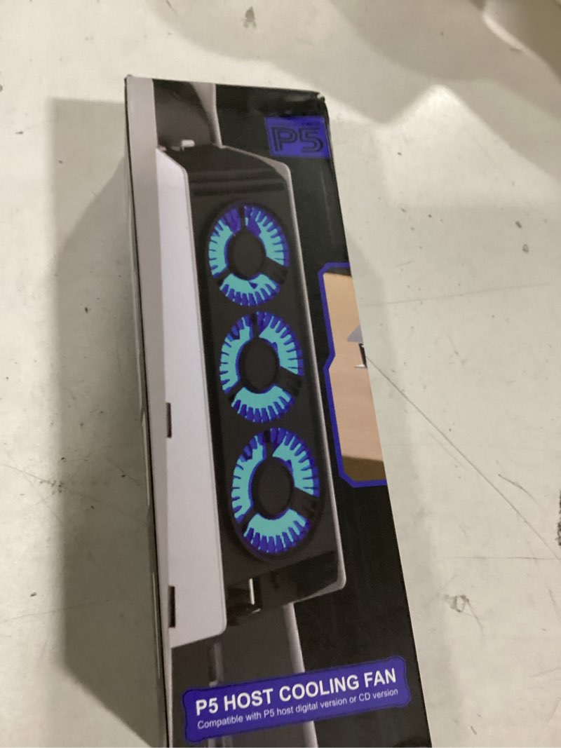 Condition photo showing Good Condition for ps5 cooling fan, meqi ps5 accessories upgraded quiet cooler fan with led light & usb 3.0 hubs, efficient cooling station for playstation 5 disc/digital edition ps5 fan