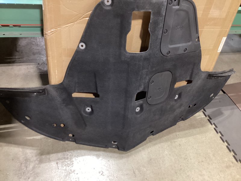 Condition photo showing As Is for engine splash shield fit for kia k5 2021-2025, engine under cover case guard front splash shields with screw hardware black