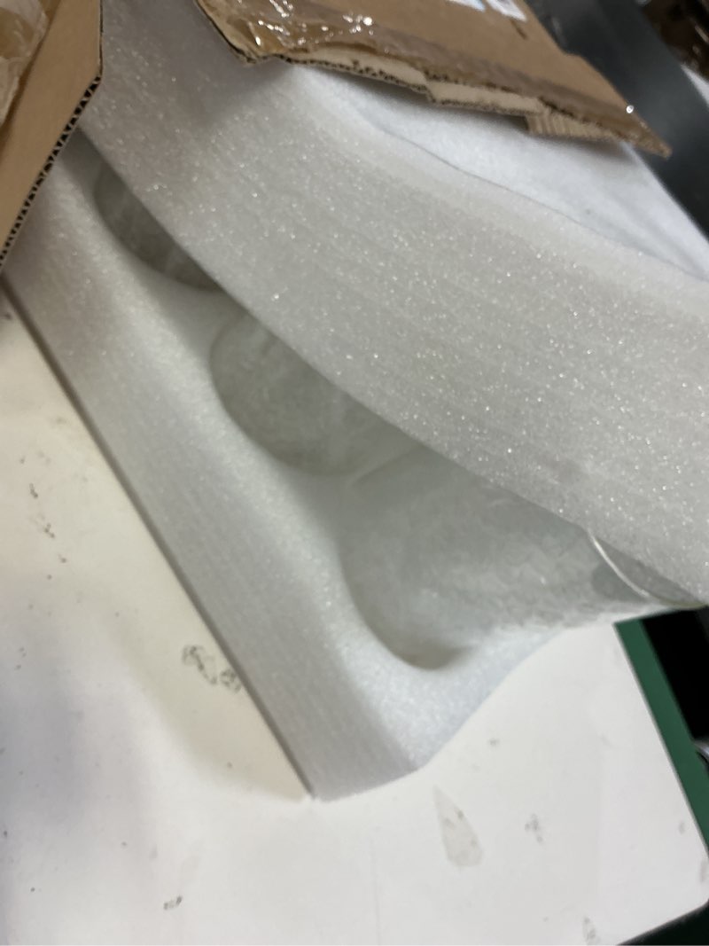 Condition photo showing As Is for 24 Pack Glass Cylinder Vases for Centerpiece, 4 6 8 Inch Tall Clear Cylinder Flower Vases Glass Hurricane Floating Candle Holder Vases Bulk for Table Shelf Party Home Wedding