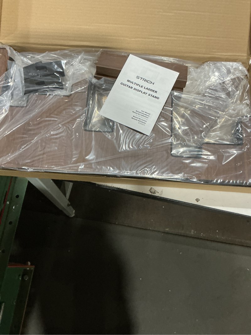 Condition photo showing As Is for Guitar Stand Rack for Multiple Guitars, 6 holder wood Guitar Stand Folding Guitar Rack for Classical Acoustic, Electric, Bass Guitar Display