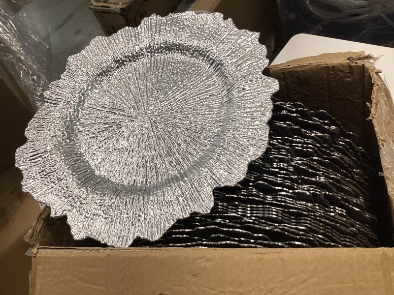 Condition photo showing Good Condition for Dandat 100 Pcs Charger Plate 13'' Floral Reef Plates 