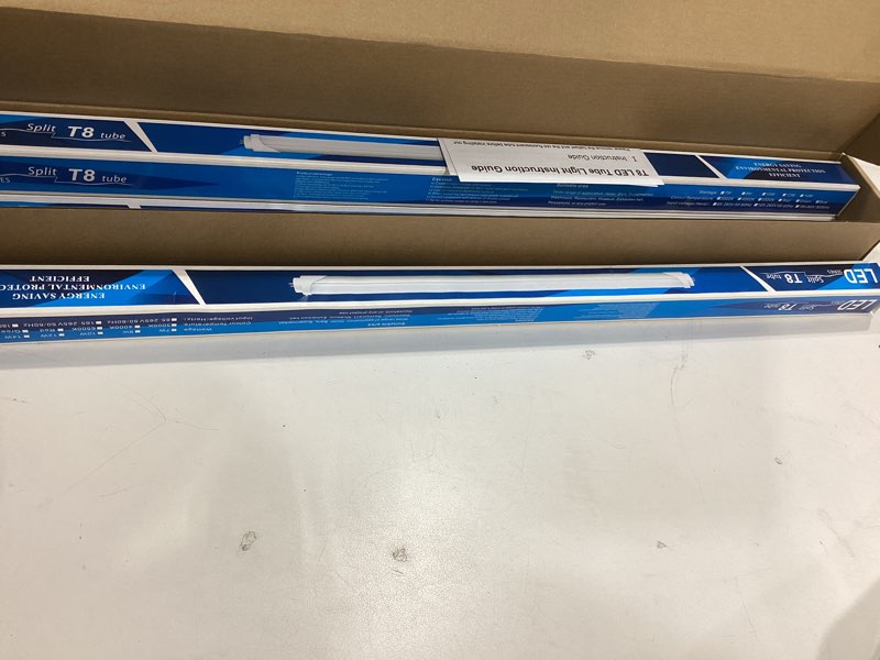 Condition photo showing Good Condition for LightingWill LED T8 Light Tube 2FT, Natural White 4000K, Dual-End Powered Ballast Bypass, 1000Lumens 10W (24W Fluorescent Equivalent), Frosted Cover, AC85-265V Lighting Tube Fixtures, 4 Pack Natural White 2 Feet
