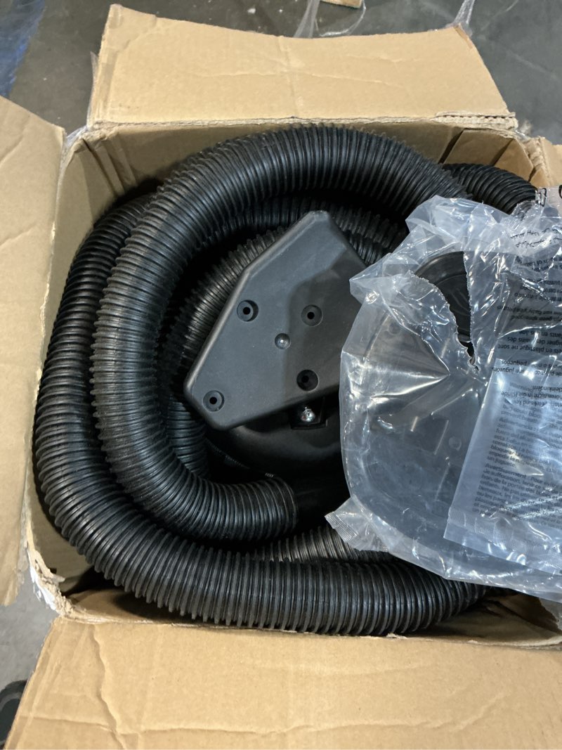 Condition photo showing As Is for shop-vac 5 gallon 5.5 peak hp wet/dry vacuum, wall mountable compact shop vacuum with 18+7ft long hose & attachments, ideal for jobsite, garage, car & workshop. 9522236
