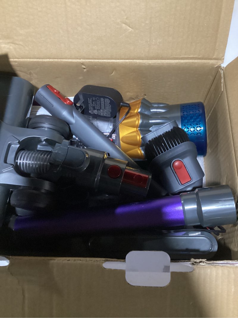 Condition photo showing As Is for Cordless Vacuum Cleaner, 55KPA 70Min 650W Motor Powerful Vacuum Cleaners for Home, Self-Stand Cordless Stick Vacuum Rechargeable Anti-Tangle/LED Screen/1.8L Cup for Home Pet Hair/Carpet/Hardwood Floor Purple