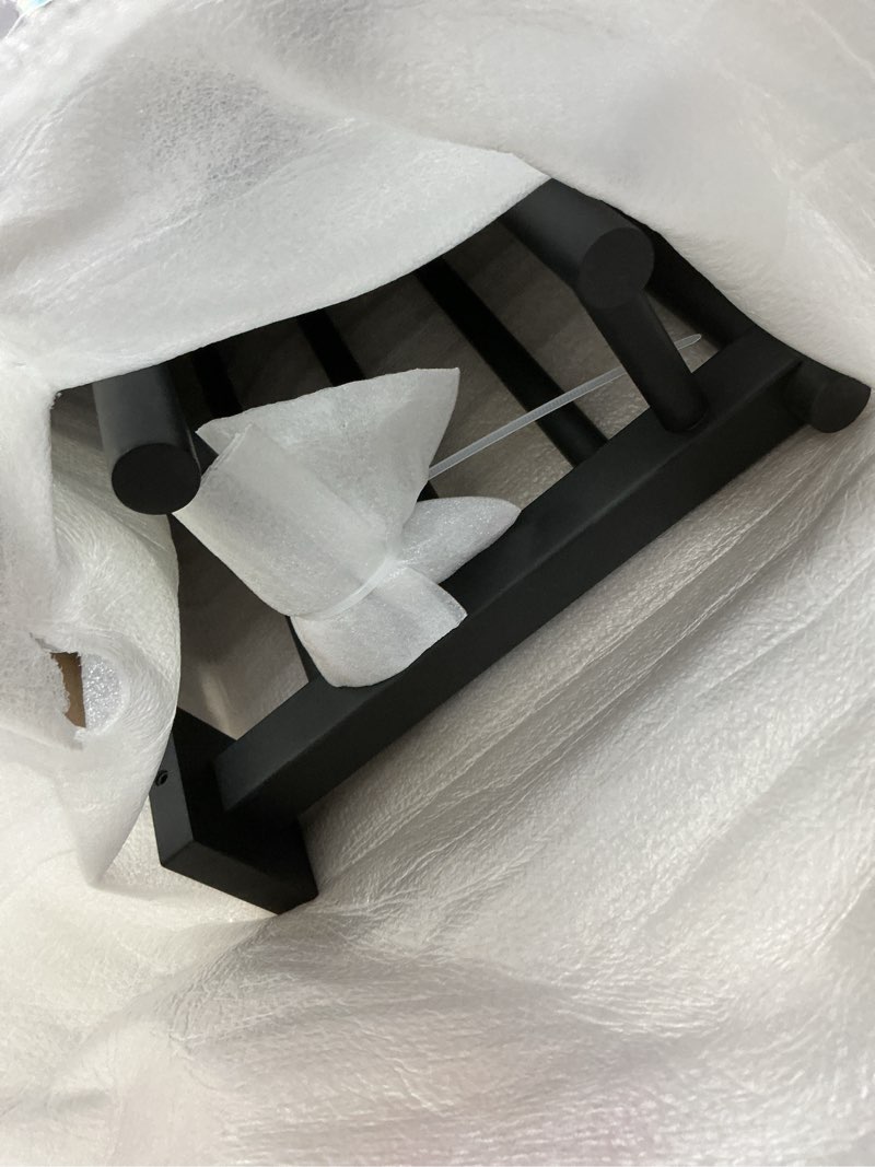 Condition photo showing Good Condition for Alise Double Towel Rack for Bathroom,24 Inch Bathroom Tower Holder Towel Shelf with Double Towel Bars Wall Mount,SUS304 Stainless Steel Double Tower Bar for Bathroom Wall,Towel Hanger Matte Black Matte Black 600mm/24-Inch