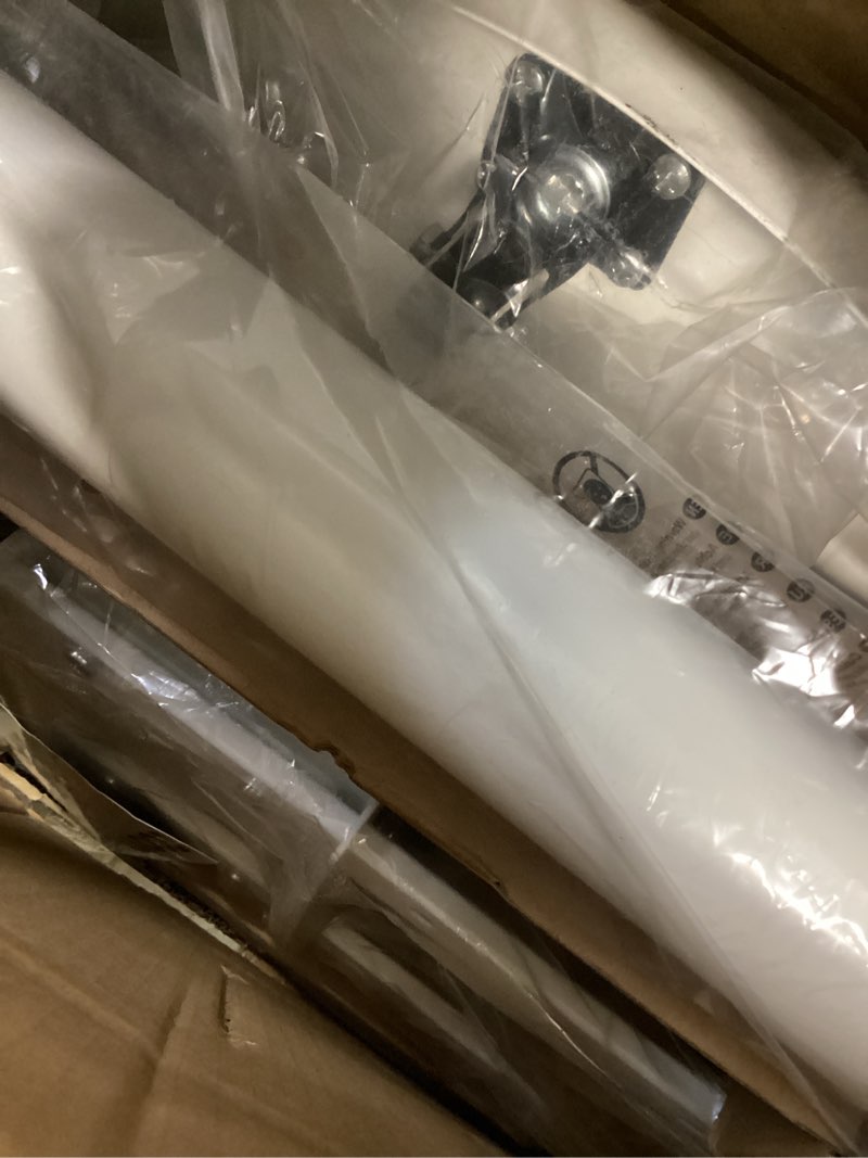 Condition photo showing New/Like New for Height Adjustable Rolling TV Stand for 37-86 Inch TV up to 110 Pounds, Portrait to Landscape, Heavy Duty Mobile TV Cart with Shelf Max VESA 600x400mm (White)