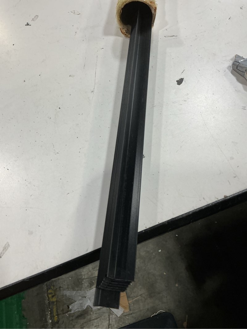 Condition photo showing As Is for sasylvia 10 pcs wall corner protector guards, vinyl 3/4 x 48 inches corner trim molding, avoid scratching scuffs, ease install and cleaning for door countertop furniture cabinet protection, black 3/4 x 3/4 x 48 inches black 10