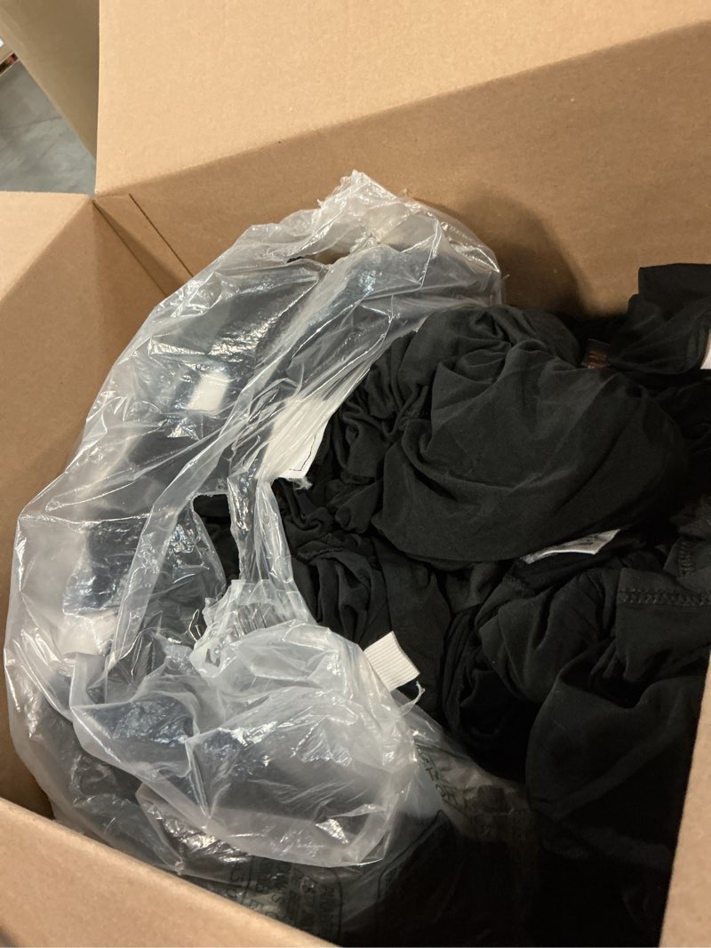 Condition photo showing Good Condition for vevor 50 pcs flat-front chair covers polyester spandex stretch slipcovers for wedding party dining banquet, black 50pcs black-a