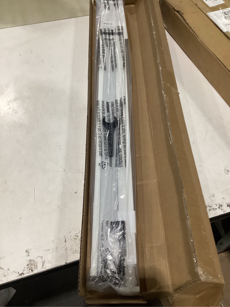 Condition photo showing New/Like New for lazblinds cordless cellular shades, no tools no drill blackout honeycomb shades pleated blinds for windows, 34'' w x 48'' h, silver white blackout-silver white 34'' w x 48'' h
