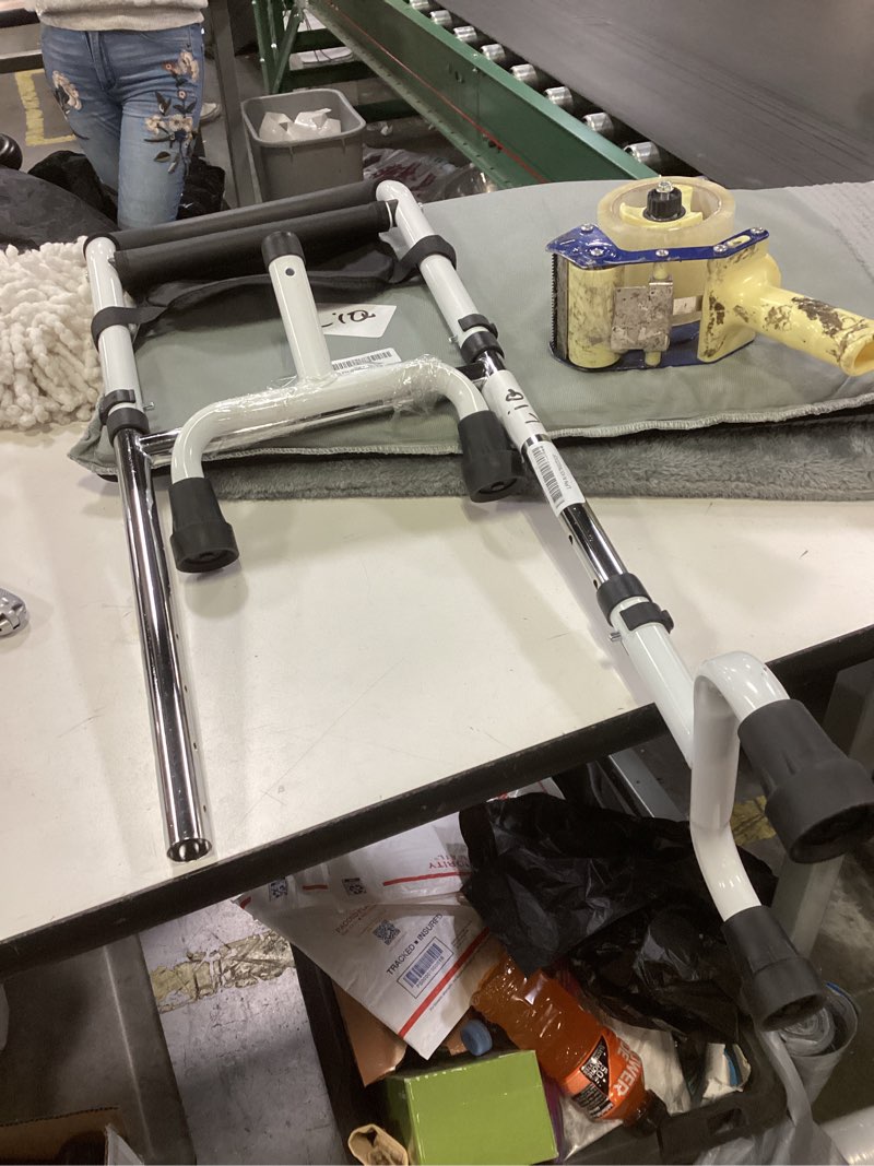 Condition photo showing As Is for Stand Assist(White)-Mobility Standing Aid Rail for Couch, Chair, Bedside, Toilet. Assistance Handle for People with Limited Mobility. Safety Grab Bar for Standing, Walking, Up and Down The Stairs Model A