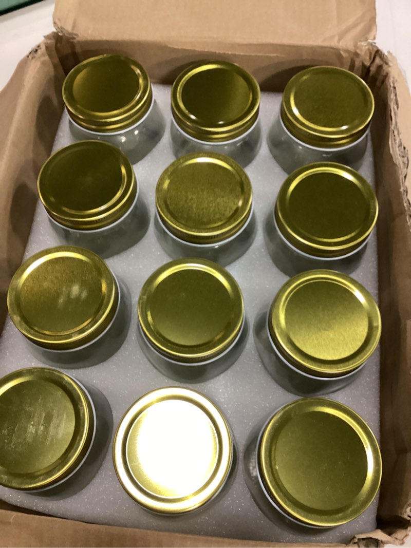 Condition photo showing Good Condition for starside 24 pack 300 ml 10oz glass mason jars with regular mouth lids, perfect containers for jam, honey, candies,wedding favors, decorations,included 1 pens and 40 labels.