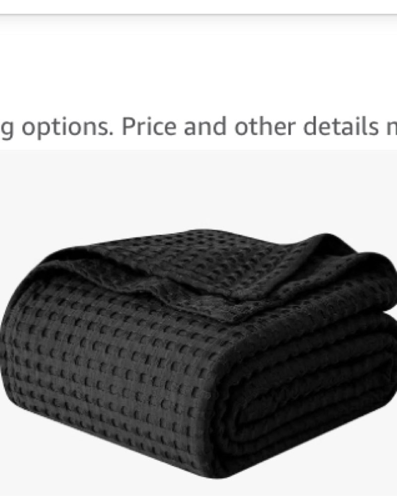 Cozytoon 100% Cotton Waffle Weave Bed Blankets - Luxuriously Soft, Cozy & Breathable All-Season Thro