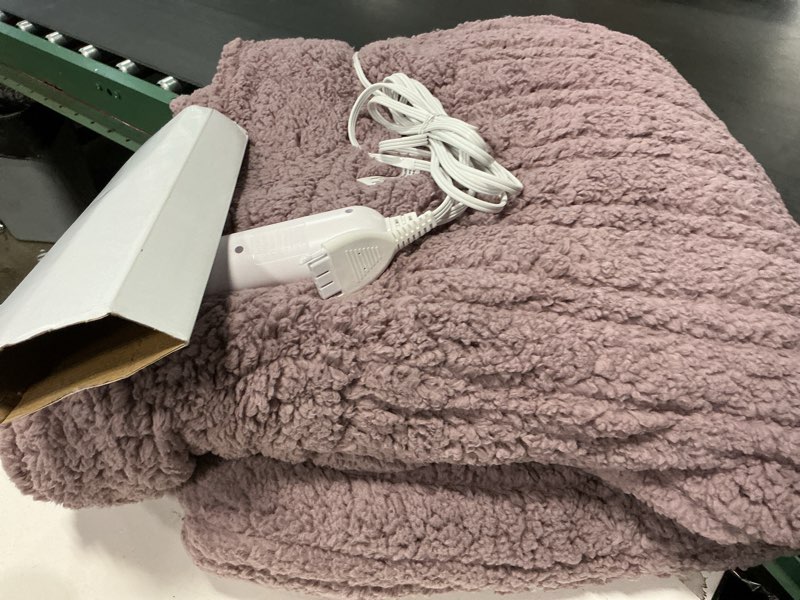 Condition photo showing As Is for Eydna Electric Heated Blanket Queen Size 84"×90" Dual Control, 9 Heating Settings & 1-10Hs Auto Off,