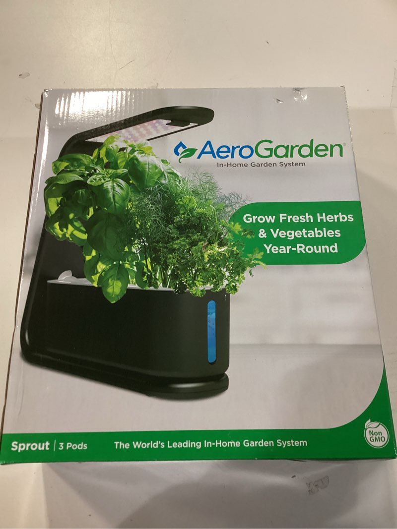Condition photo showing New/Like New for AeroGarden Sprout - Indoor Garden with LED Grow Light, Black