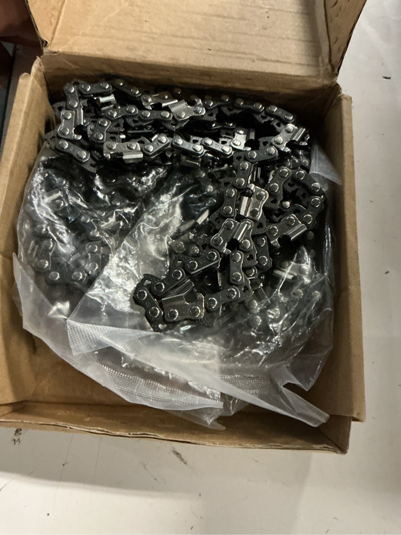 Condition photo showing Good Condition for 5 pack 18 inch chainsaw chains fits stihl .325" pitch .063" gauge 68 drive links, fits stihl (pre 2023 .063" gauge) ms251, 025, ms 230, ms250, v68, l68 (5 chains) 18" 68dl .325" .063" 5 pack