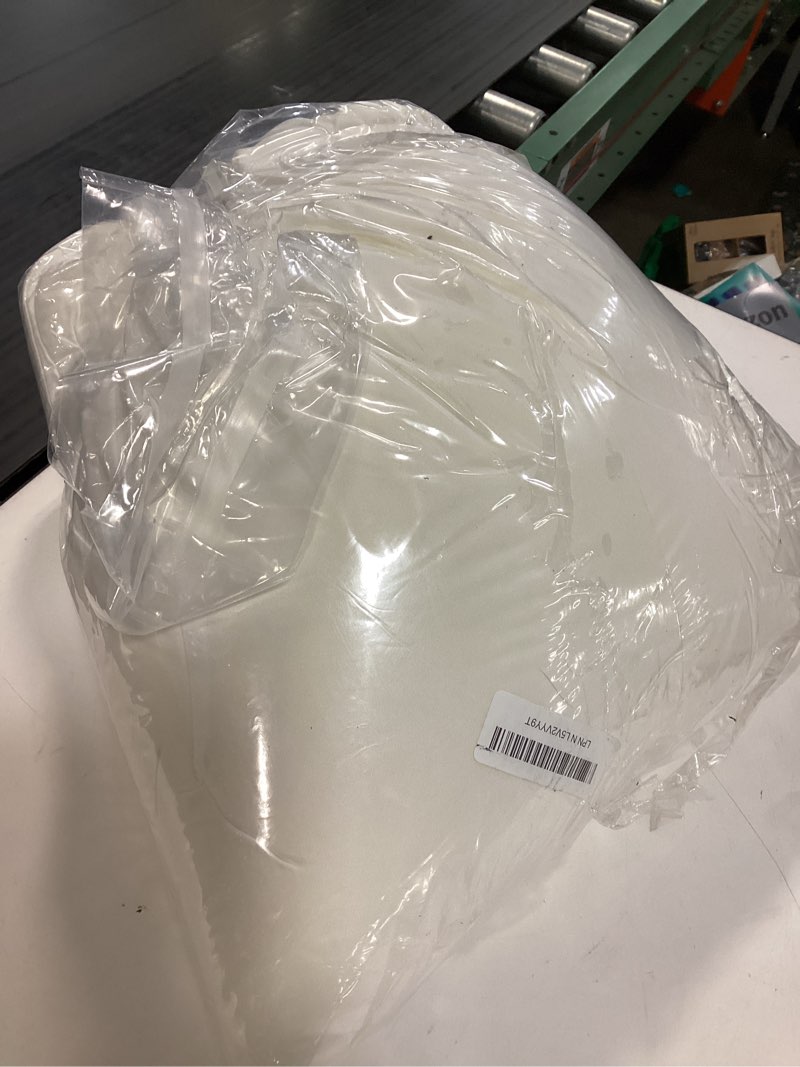 Condition photo showing As Is for (Incomplete, 1 piece only) AM AEROMAX 20 ×20 Pillow Insert Memory Foam Throw Pillow Insert Sham Square for Decorative Cushion Bed Couch Sofa Without Deform After Longtime Use Pack of 2 20x20 Inch White