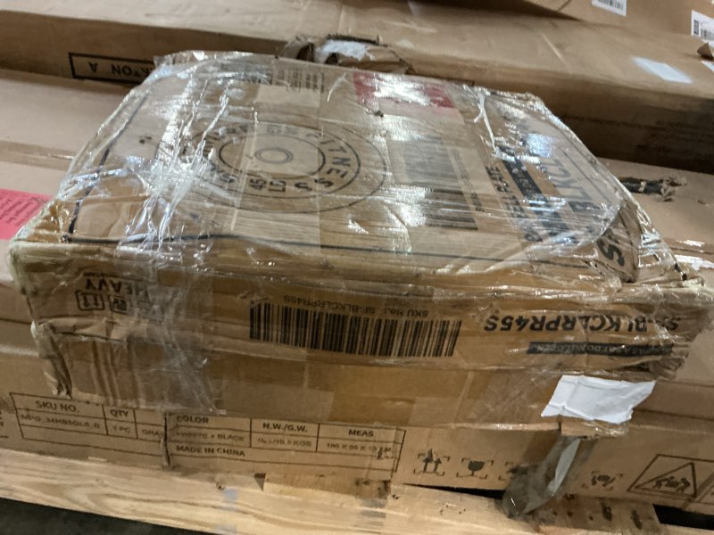 Condition photo showing Good Condition for signature fitness 2" olympic bumper plate weight plates with steel hub, 45lb, pair