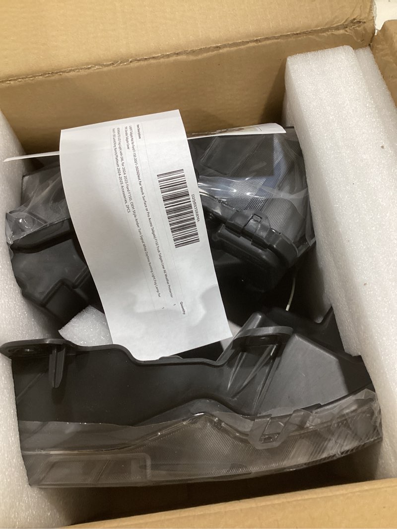 Condition photo showing As Is for KEWISAUTO LED Fog Light with DRL for 2024 2025 Ford F150, OEM Style Amber Turn Signal White Daytime Running Light Fog Lamp for Ford F-150 Lariat/King Ranch/Platinum 2024-2025 Accessories, 2PCS