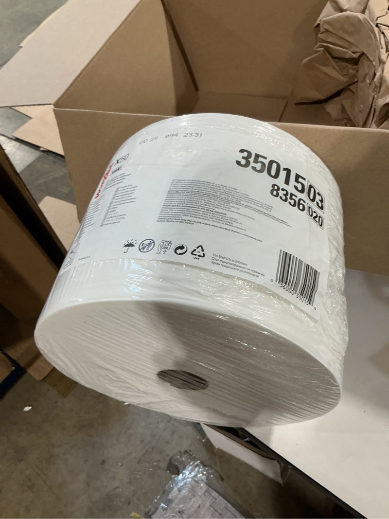 Condition photo showing Good Condition for wypall x50 disposable cloths (35015)  jumbo roll  9.8 x 13.4  white  1 100 sheets per roll