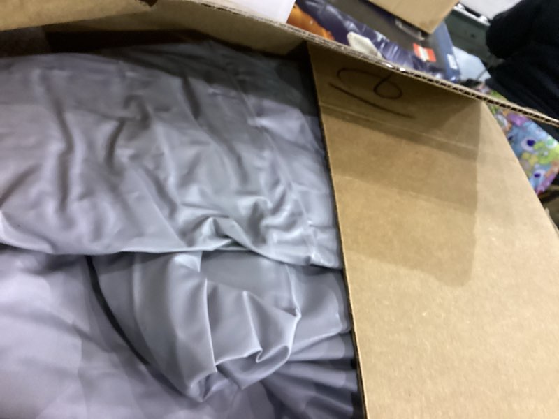 Condition photo showing As Is for Inflatable Toddler Travel Bed – Portable Toddler Bed with Safety Bumpers, Toddler Floor Bed for Travel, Camping, Sleepovers – Kids Blow Up Bed with Pump & Carry Bag Blue