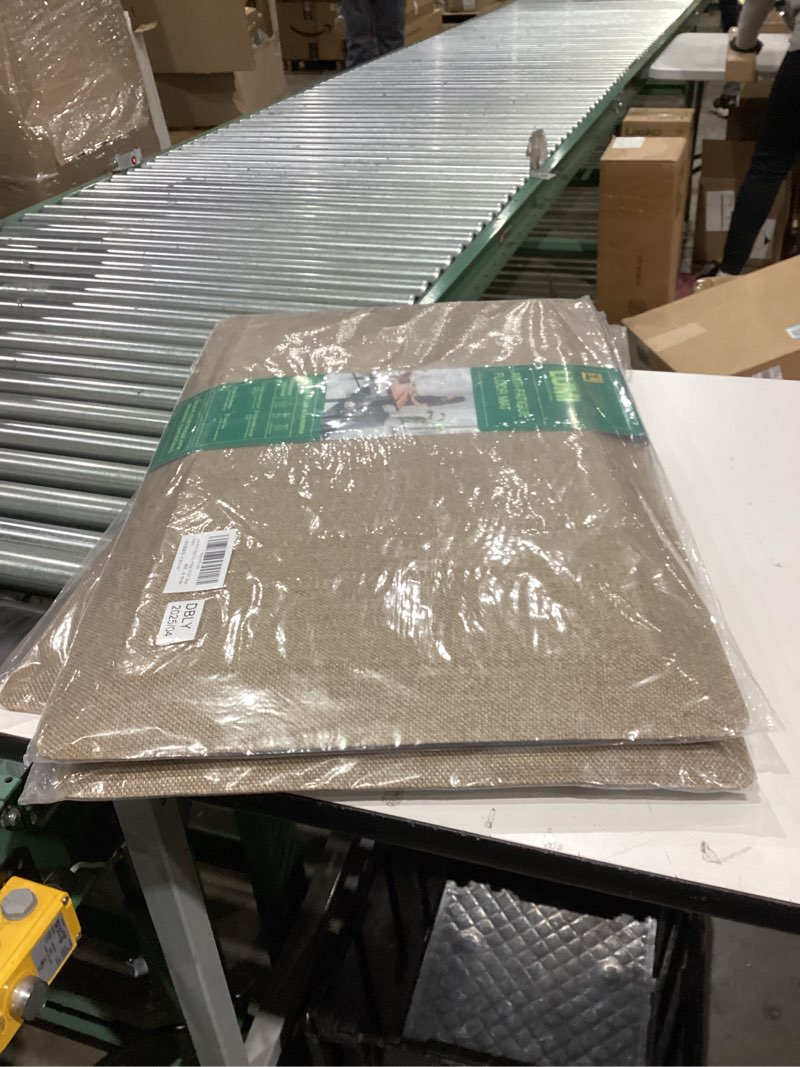 Condition photo showing New/Like New for LUMI Anti Fatigue Cushioned Comfort Mats for Standing, 3/4 Thick Ergonomic Mats for Desk Office, Non-Slip, Ultra Soft, Memory Foam Rugs for Home, Kitchen, Laundry, 20"x32", Beige Beige 32"L x 20"W x 0.8"Th