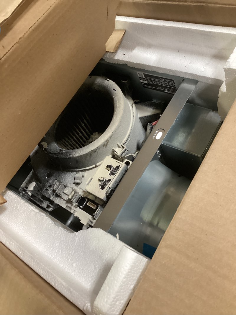 Condition photo showing As Is for panasonic whisperchoice dc 0.3-sone 150-cfm white bathroom ventilator fan, energy star