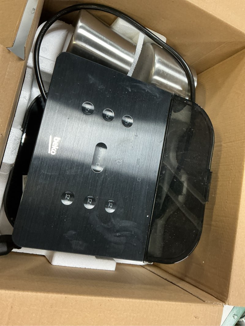 Condition photo showing Good Condition for Beko Automatic Turkish Coffee Maker | 6-Cup Turkish Greek Coffee Machine with Anti-Spill Sensor, Fast Brewing, UL Certified, Matte Black, 120V, Induction, Water tank, sensor cook technology