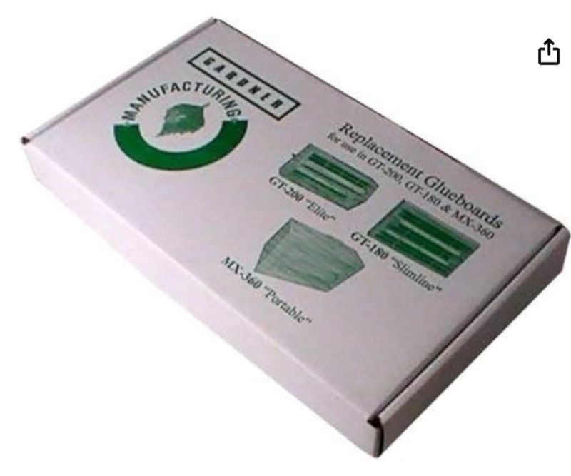 gardner el-61 insect trap replacement glue boards for gt-180, gt-200, gt-215, mx 360 (black, 10 pack)