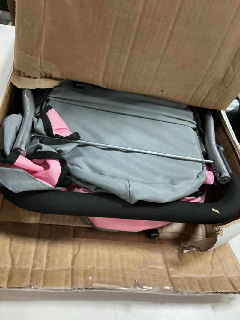 Condition photo showing As Is for bayer design baby doll trendy pram in grey/pink, 67 x 41 x 68 centimeters, 1300800