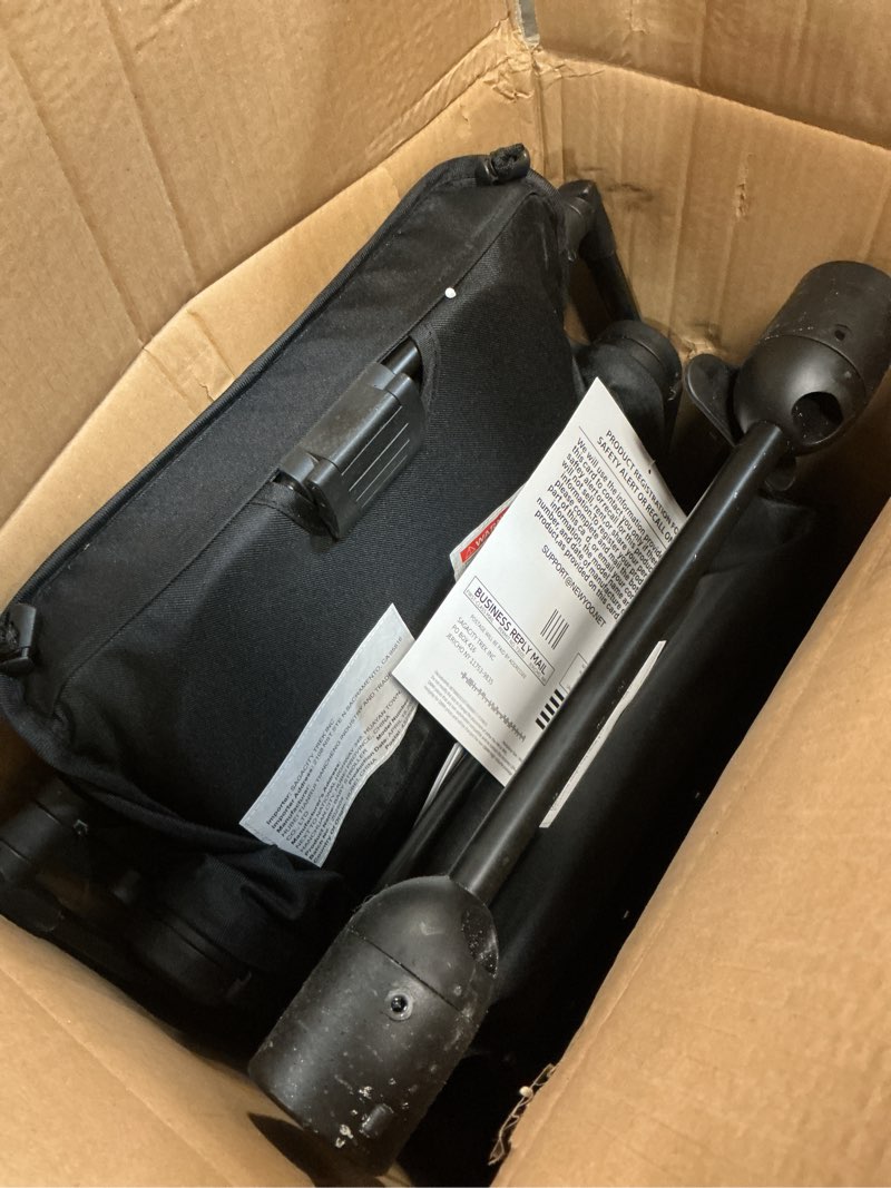 Condition photo showing As Is for newyoo GlideTow TR18M Compact Travel Stroller for Infant, Lightweight Foldable Baby/Toddlers Stroller with Luggage Handle & Cup Holder, One-Hand Easy Fold, Lay-Flat Seat, Black