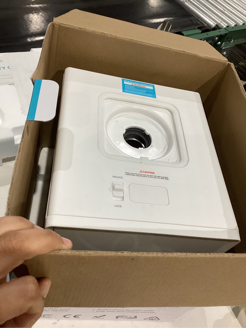 Condition photo showing Good Condition for Stainless Steel Humidifier, 3L Warm Mist Humidifier, Easy Clean with Warm Steam Humidifier, Healthy Air Mist Humidifiers for Bedroom Living Room, with Sleep Mode and Auto-off Setting 3LWhite
