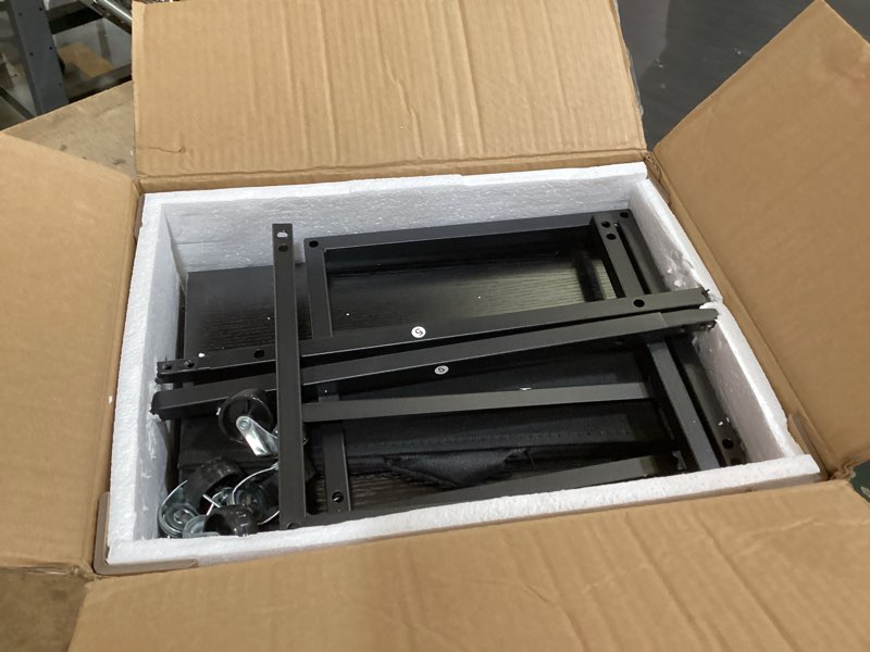 Condition photo showing As Is for arbuxzuy 3-tier printer stand, printer table with fabric drawer, industrial printer storage cart wit