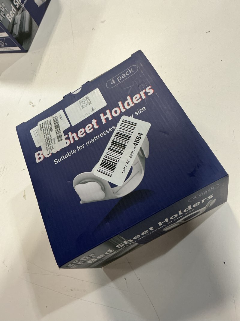 Condition photo showing New/Like New for Etatsen Sheet Holders for Corners 4-Pack, Newly Upgraded Lock Design Keeps Sheets Firm and Tight on All Mattress Sizes, No Clips or Straps Needed, Anti-Slip Fitted Sheet Holders
