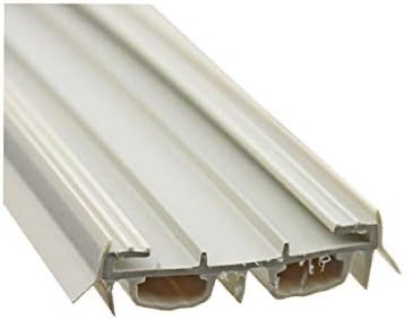 Door Parts: Bottom / Sweep, Slide on, Bulb Type - Beige color