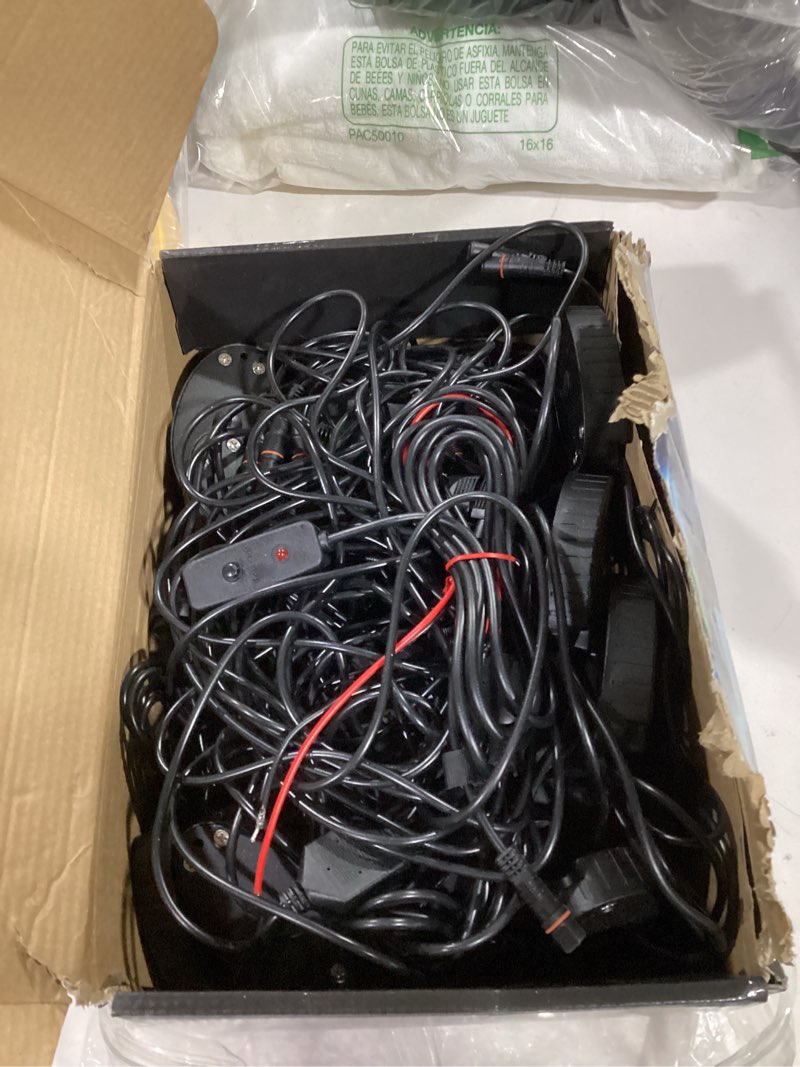 Condition photo showing Good Condition for 20pods metal all pure white led rock lights full kit plug and play&pre wired 6500k with switch wiring harness extension fuse, 480chip aluminum waterproof underglow 12v for semi truck pickup offroad 20pods alloy