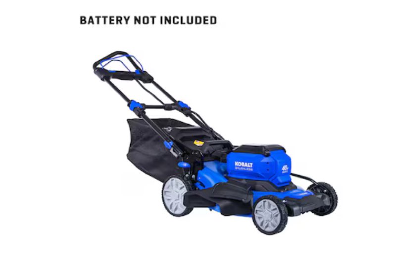 kobalt gen4 40-volt, 20-in self propelled battery walk mower with (battery and charger not included)
