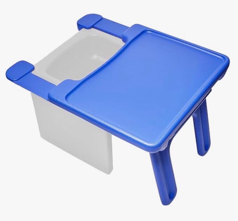 children's factory 3-in-1 cube chair for kids, flexible seating classroom furniture, 2-pack, blue
