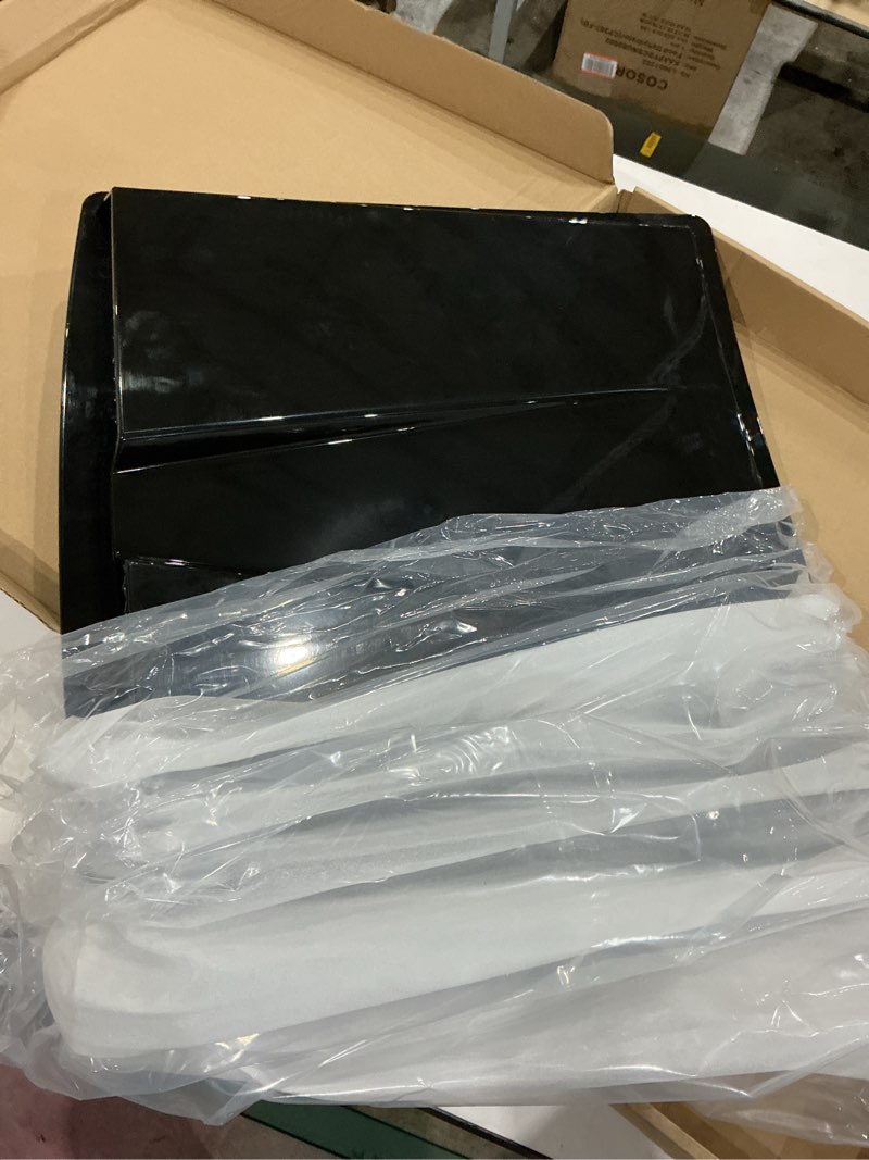 Condition photo showing Good Condition for universal engine hood air vent decorative,car hood vents sticker,decoration air vent, universal for cars,suit for colorado, dodge ram 1500 2500 3500(carbon fiber pattern) carbon fiber pattern-20 x 18.5 inches