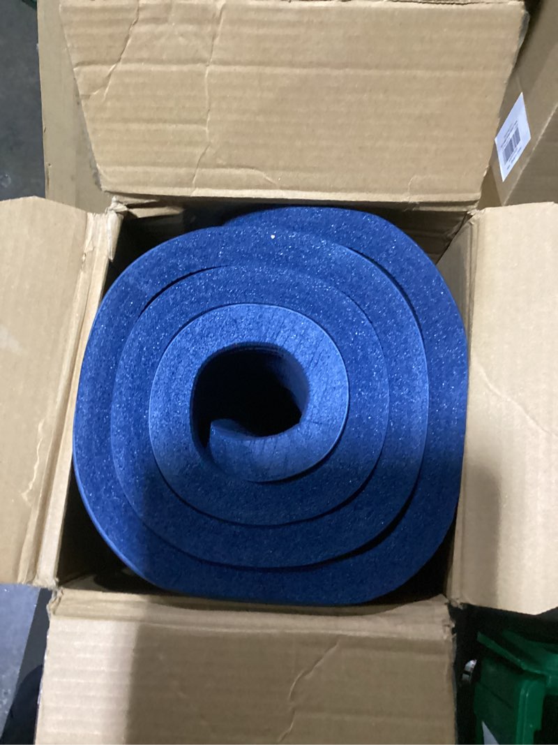 Condition photo showing New/Like New for retrospec solana yoga mat 1" thick w/nylon strap for men & women - non slip exercise mat for home yoga, pilates, stretching, floor & fitness workouts ocean blue 1 inch