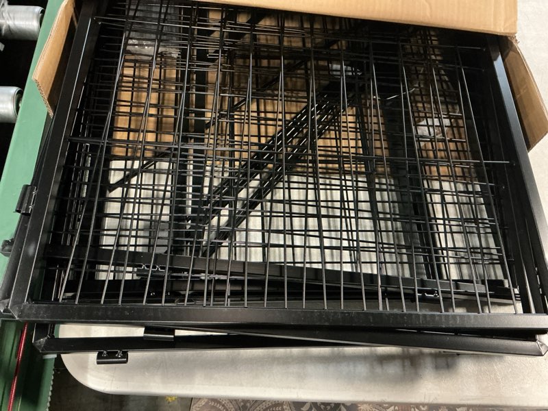 Condition photo showing Good Condition for dog playpen 24 inch 8 panels for indoor & outdoor use – heavy-duty metal pet fence with ground stakes, rounded ball tops for safety, stable & foldable design, easy to assemble black 24inch 8 panels