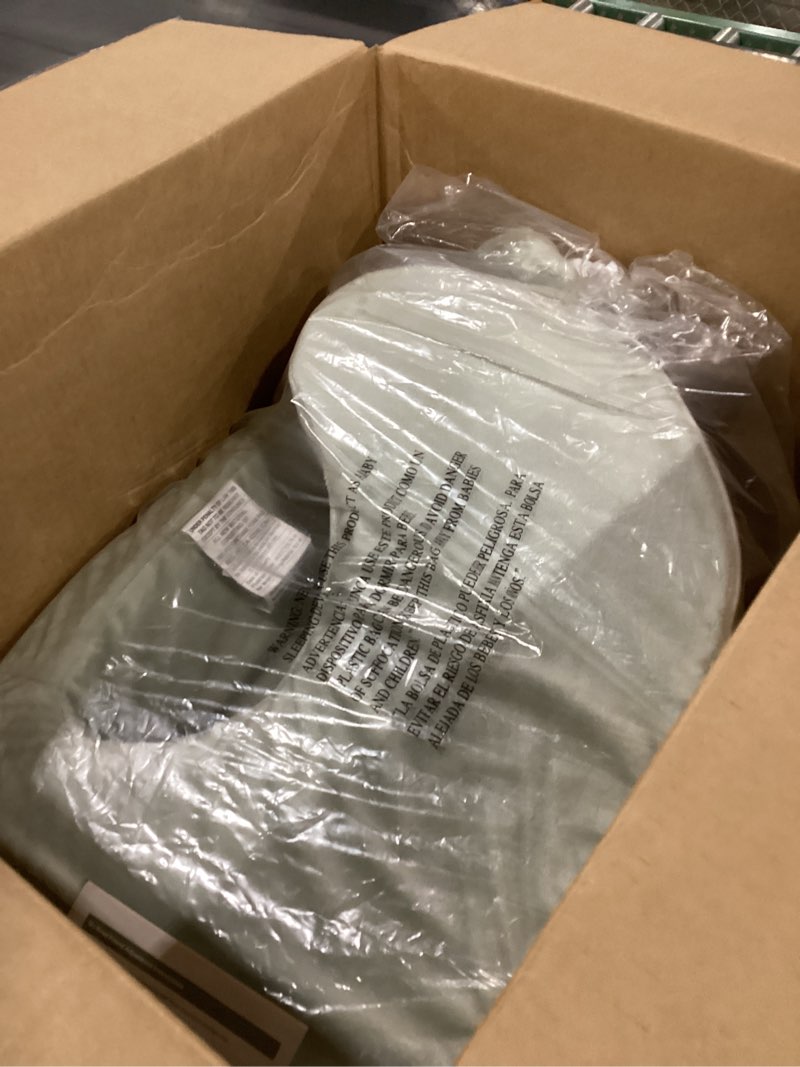 Condition photo showing New/Like New for My Brest Friend Super Deluxe Nursing Pillow - Enhanced Comfort & Ergonomic Breastfeeding Pillow for Ultimate Support For Mom & Baby - Adjustable and with Handy Side Pocket, Platinum Platinum Super Deluxe
