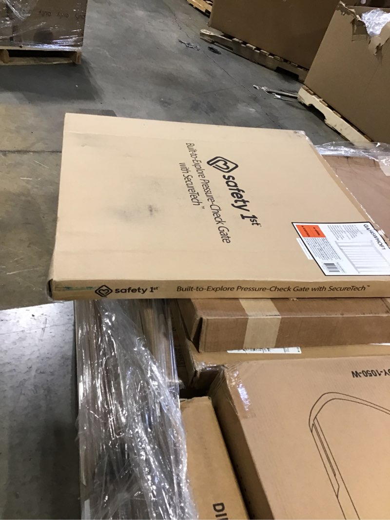 Condition photo showing New/Like New for Safety 1st Pressure Mounted Baby Gates for Doorways with SecureTech, Baby Gate with Door, Pet-Friendly Design, No Drilling, 29-38"