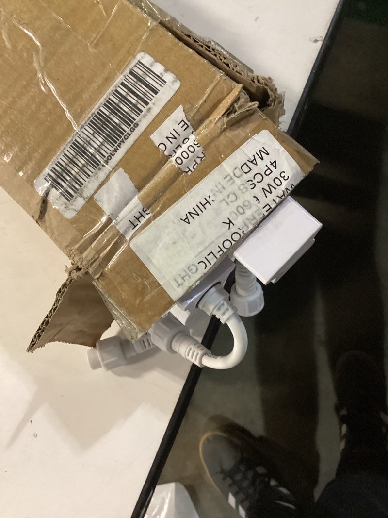 Condition photo showing Good Condition for 4 pack led freezer tube lights, 2ft 15w t8 integrated cooler light fixture,daylight white 6000k waterproof refrigerator light for fridge, supermarkets or grocery stores 4 pack 2 feet