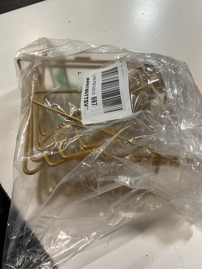 Condition photo showing Good Condition for mixweer 12 pcs book stands for display metal picture frame stand book plate picture holder easels photo holder for decorative display(6 inch,gold) 6 inch gold